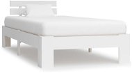 Bed frame white solid pine wood 90x200 cm - Bed Frame