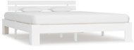 Rám postele biely masívna borovica 180 × 200 cm - Rám postele