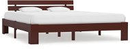Bed frame dark brown solid pine 160x200 cm - Bed Frame