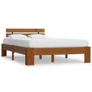 Bed frame honey brown solid pine 120x200 cm - Bed Frame