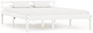 Bed frame white solid pine 140x200 cm - Bed Frame