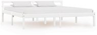 Bed frame white solid pine 160x200 cm - Bed Frame