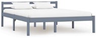 Bed frame gray solid pine 120x200 cm - Bed Frame