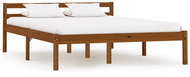 Bed frame honey brown solid pine 140x200 cm - Bed
