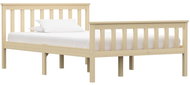 Bed frame light wood solid pine 120x200 cm - Bed