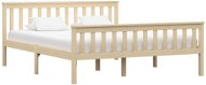 Bed frame light wood solid pine 160x200 cm - Bed Frame