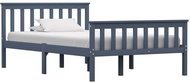 Bed frame gray solid pine 120x200 cm - Bed Frame
