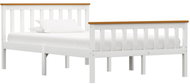 Bed frame white solid pine 120x200 cm - Bed