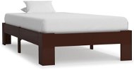 Bed frame dark brown solid pine 90x200 cm - Bed Frame