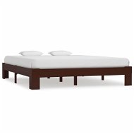 Rám postele tmavohnedý masívna borovica 180 × 200 cm - Rám postele