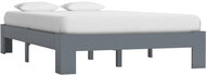 Bed frame gray solid pine wood 120x200 cm - Bed Frame