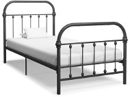 Rám postele šedý kov 100x200 cm - Rám postele