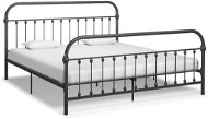 Bed frame gray metal 180x200 cm - Bed Frame