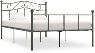 Bed frame gray metal 160x200 cm - Bed Frame