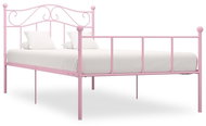 Bed frame pink metal 90x200 cm - Bed Frame