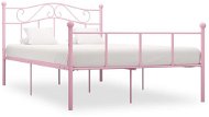 Bed frame pink metal 140x200 cm - Bed Frame