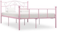 Bed frame pink metal 160x200 cm - Bed Frame