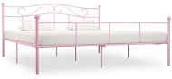 Rám postele, ružový kov, 200 x 200 cm - Rám postele