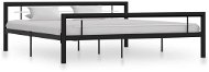 Bed frame black and white metal 180x200 cm - Bed Frame