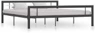 Bed frame gray-white metal 180x200 cm - Bed Frame