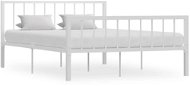 Bed frame white metal 140x200 cm - Bed Frame