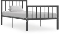 Rám postele šedý kov 100x200 cm - Rám postele