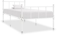 Bed frame white metal 90x200 cm - Bed Frame