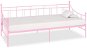 Day bed frame pink metal 90x200 cm - Bed
