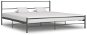Bed frame gray metal 200x200 cm - Bed Frame