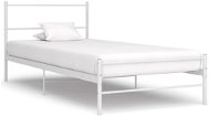 Bed frame white metal 90x200 cm - Bed Frame