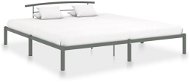 Bed frame gray metal 200x200 cm - Bed Frame