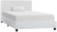 Bed frame white faux leather 90x200 cm - Bed Frame