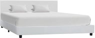 Bed frame white faux leather 160x200 cm - Bed Frame