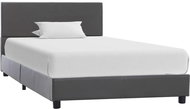 Bed frame gray faux leather 90x200 cm - Bed Frame