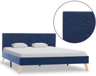 Bed frame blue textile 140x200 cm - Bed Frame