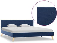 Bed frame blue textile 160x200 cm - Bed Frame