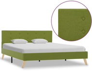 Bed frame green textile 140x200 cm - Bed Frame