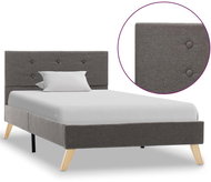 Bed frame taupe textile 90x200 cm - Bed Frame