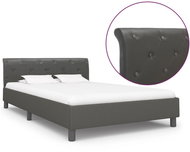 Bed frame gray faux leather 120x200 cm - Bed Frame
