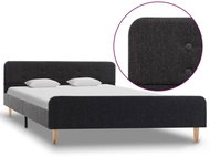 Bed frame dark gray jute 140x200 cm - Bed Frame