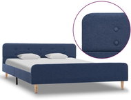 Bed frame blue textile 140x200 cm - Bed Frame
