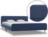 Bed frame blue textile 160x200 cm - Bed Frame