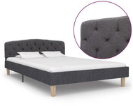Bed frame dark gray textile 120x200 cm - Bed Frame