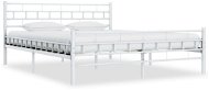 White metal bed frame 140x200 cm - Bed Frame