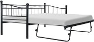 Bed frame black steel 180x200 / 90x200 cm - Bed Frame