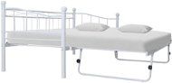 Bed frame white steel 180x200 / 90x200 cm - Bed Frame