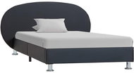 Bed frame black faux leather 100x200 cm - Bed Frame