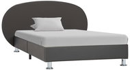 Bed frame gray faux leather 90x200 cm - Bed Frame