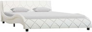 Bed frame white faux leather 120x200 cm - Bed Frame