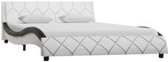 Bed frame black and white faux leather 120x200 cm - Bed Frame